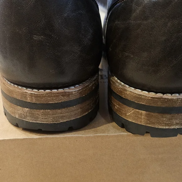 Truman Men's Brown Leather Boots - Picture 7 of 17